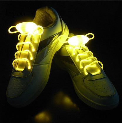 Led Sport Shoe Laces Glow Shoe Strings Round Flash Light Shoelaces