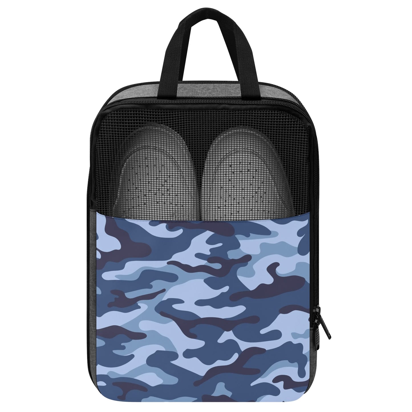 Shoe Travel Bag Blue Camouflage