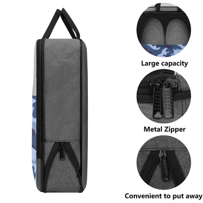 Shoe Travel Bag Blue Camouflage