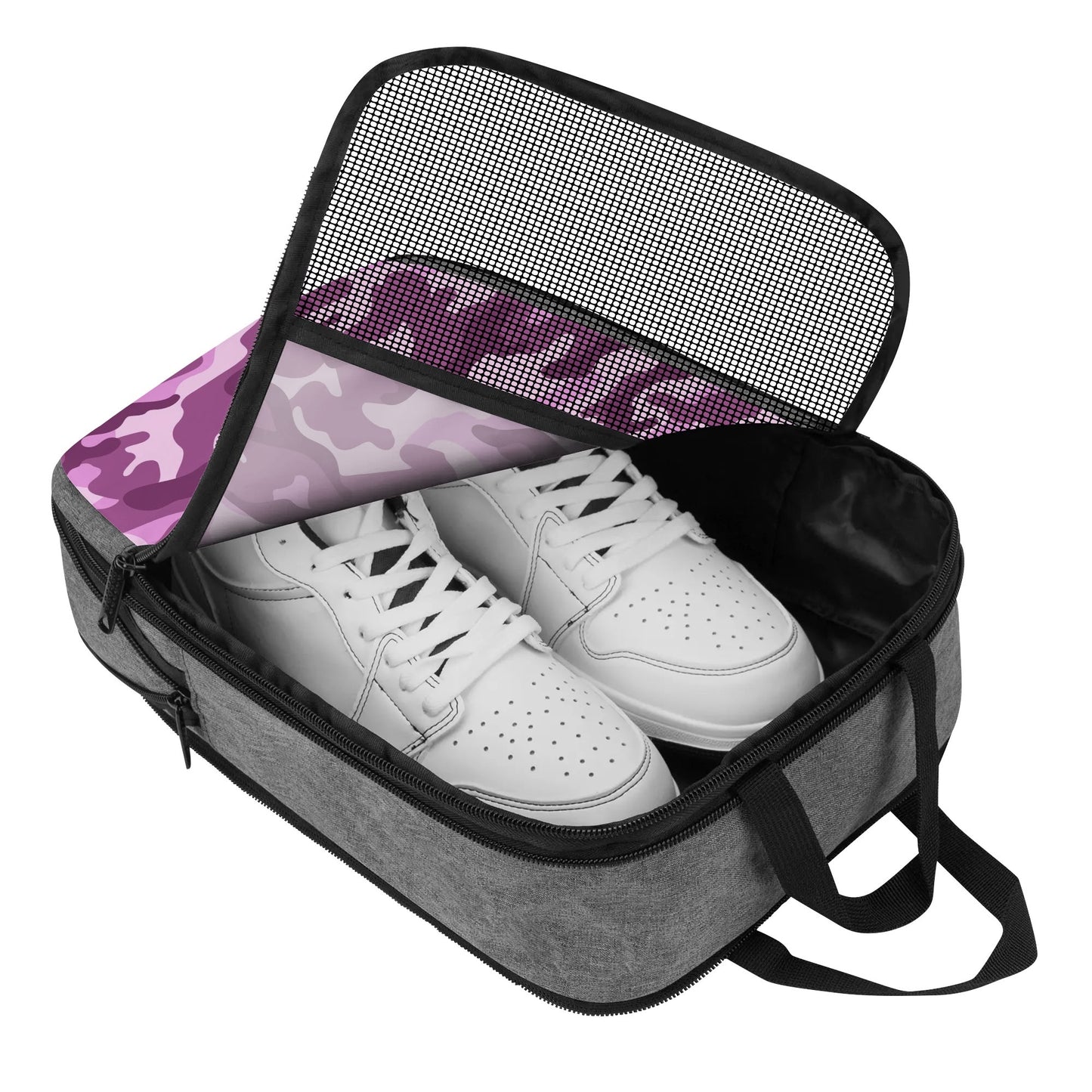 Shoe Travel Bag Purple Camouflage