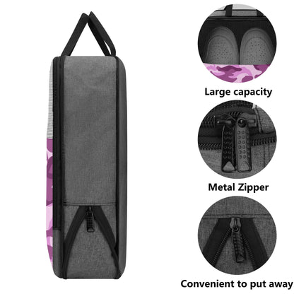 Shoe Travel Bag Purple Camouflage