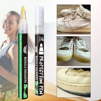 White Trainer Pen White Shoe Polish For Sneakers Midsole Marker Cleaner Shoes Sneakers Repair Paint Leather Pen Decontamination