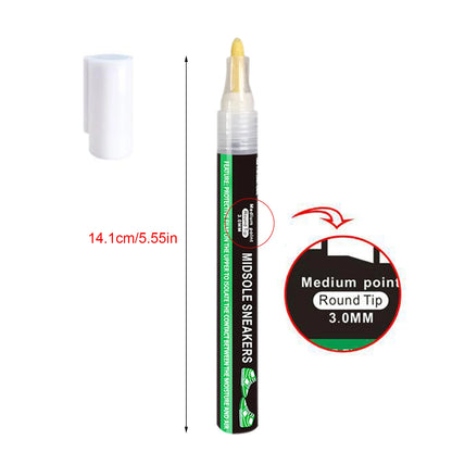 White Trainer Pen White Shoe Polish For Sneakers Midsole Marker Cleaner Shoes Sneakers Repair Paint Leather Pen Decontamination