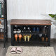 Three-Tier Industrial Shoe Rack Bench